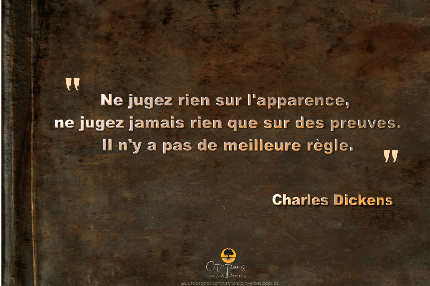 Ne jugez rien sur l'apparence... Citations Proverbes et Poésies