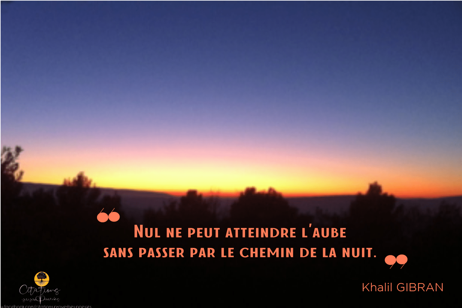 Nul ne peut atteindre l'aube sans passer par le chemin de
