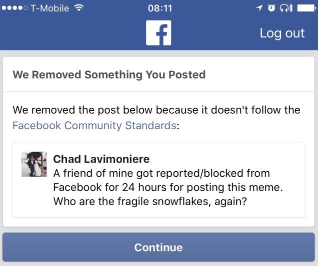Facebook identifies "Men Are Trash" as hate speech