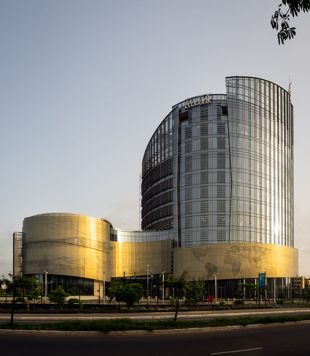 Notice of attachment posted on Ecobank head office building