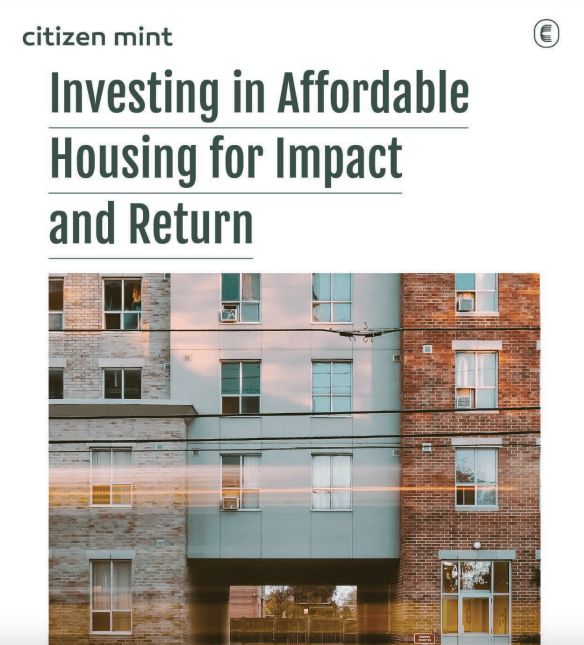 Affordable Housing Investment Guide Citizen Mint