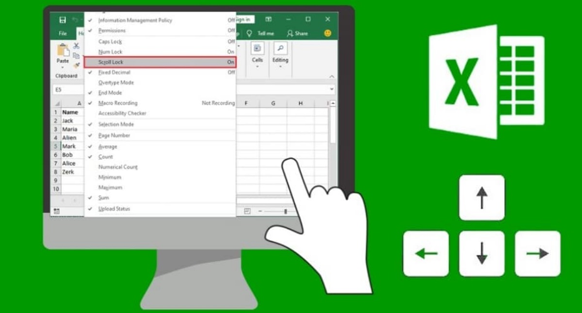 How to Use Scroll Lock in Excel CitizenSide