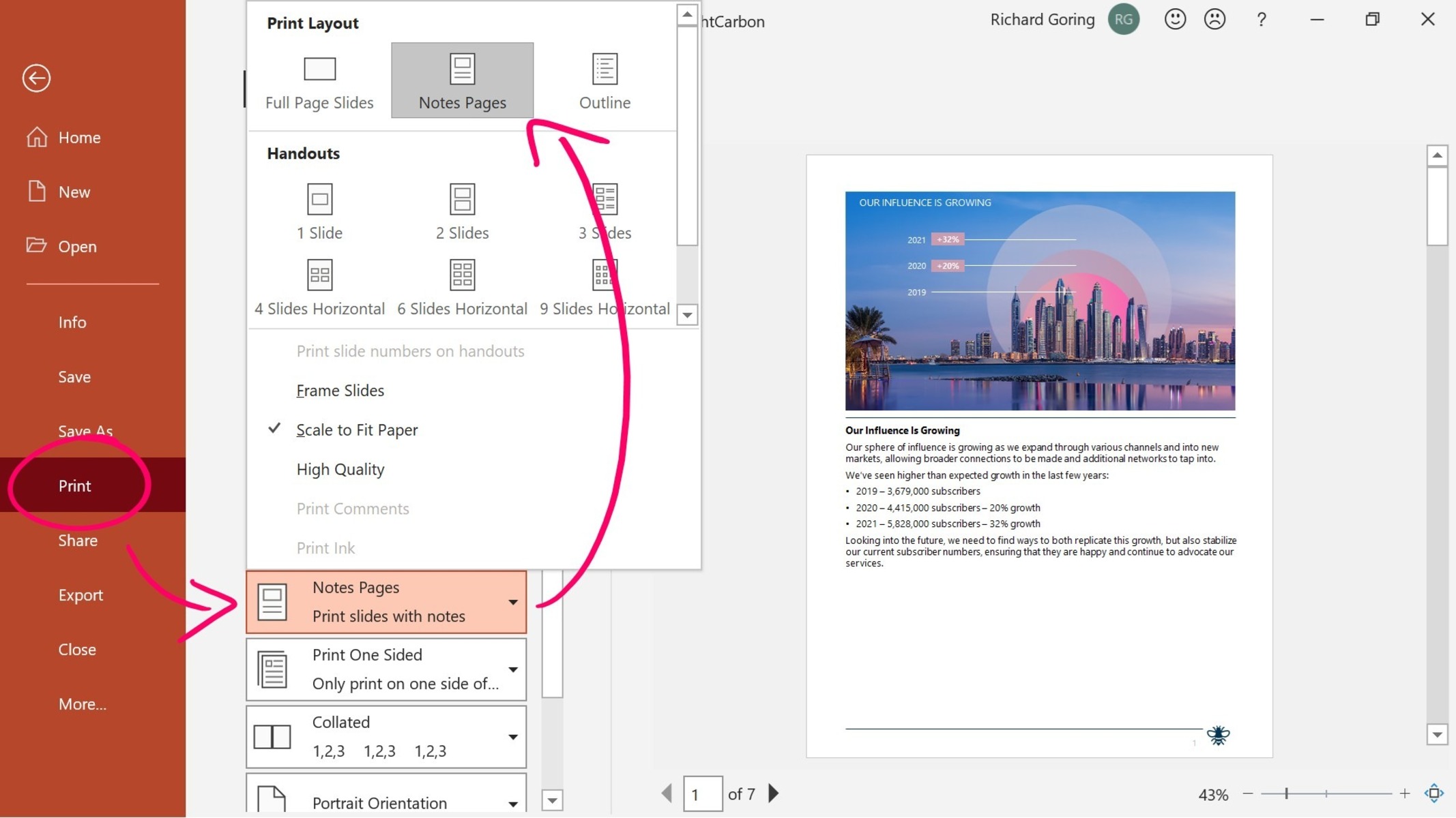 How to Print PowerPoint Slides With Notes CitizenSide