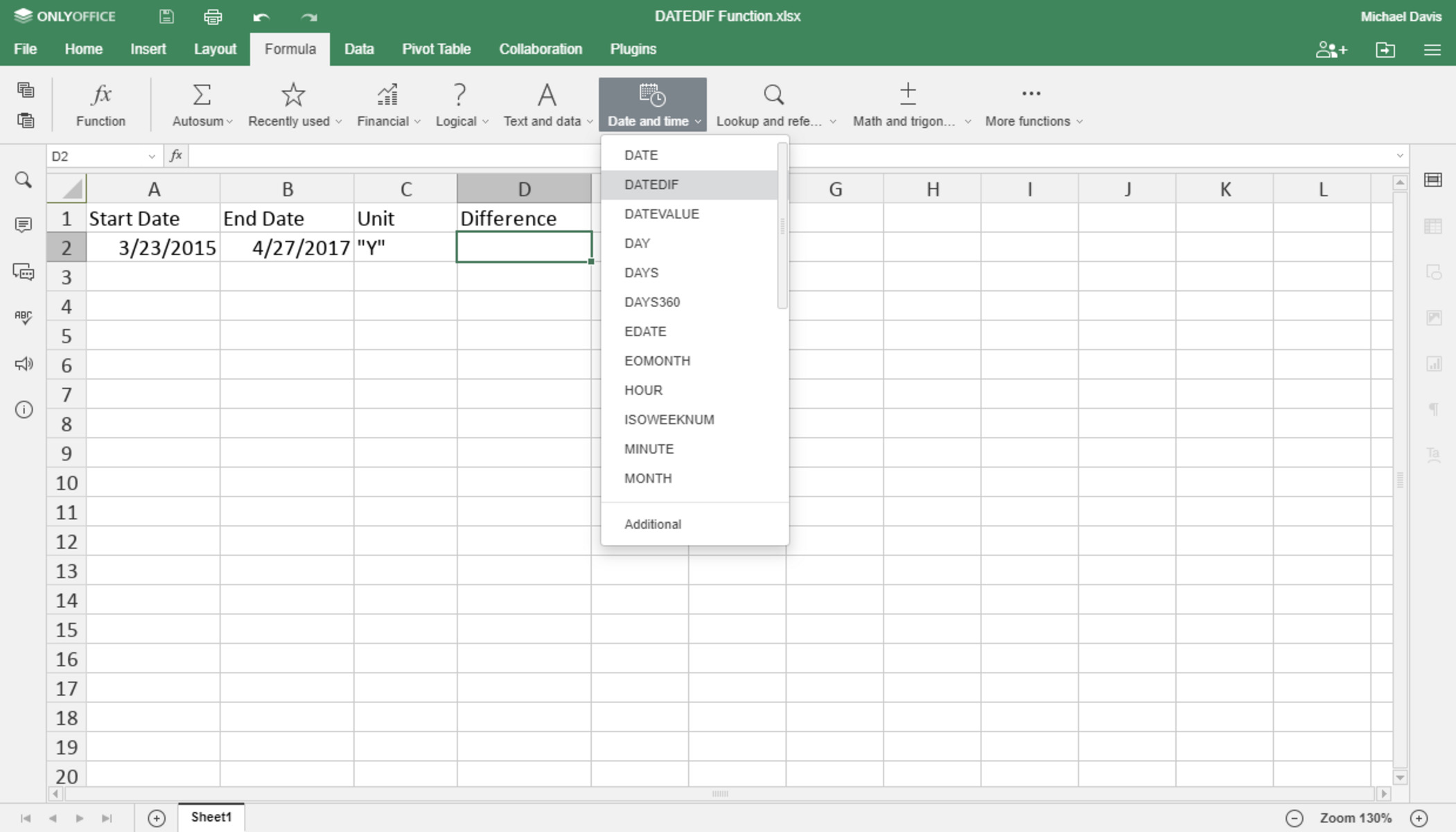 Count Days, Months, Years With DATEDIF Function in Excel CitizenSide