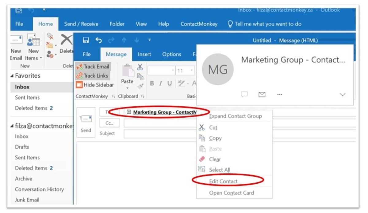 Emailing to a Distribution List in Outlook CitizenSide