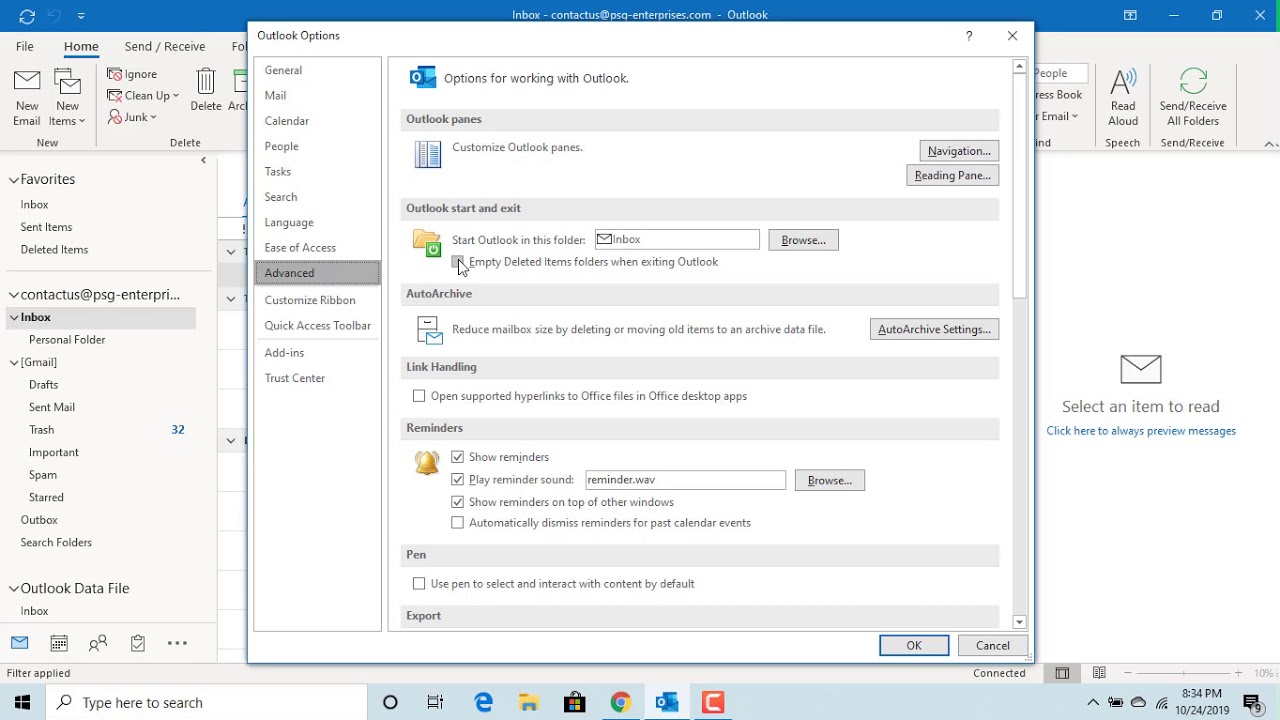 How to Empty Deleted Items and Junk Folders Fast in CitizenSide