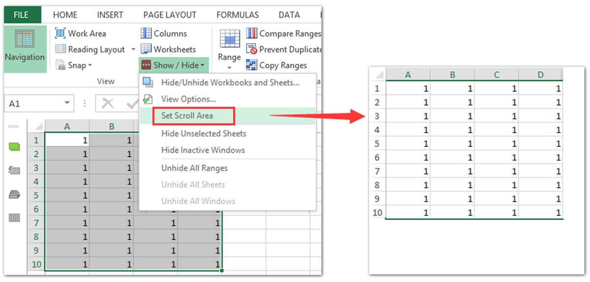 How to Limit Rows and Columns in an Excel Worksheet CitizenSide