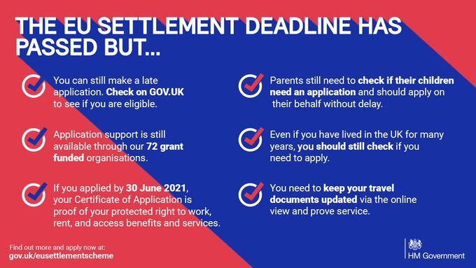 Applying to EUSS after the 30th June deadline Citizens' Rights Project