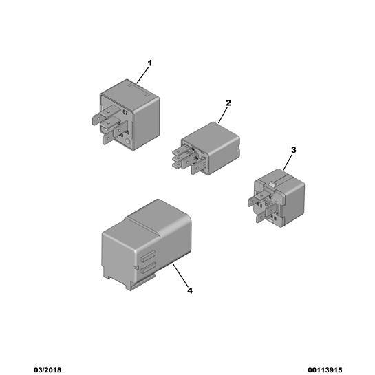 Citroen Berlingo 20082012 Petrol Electric Relay 98 059 257 80