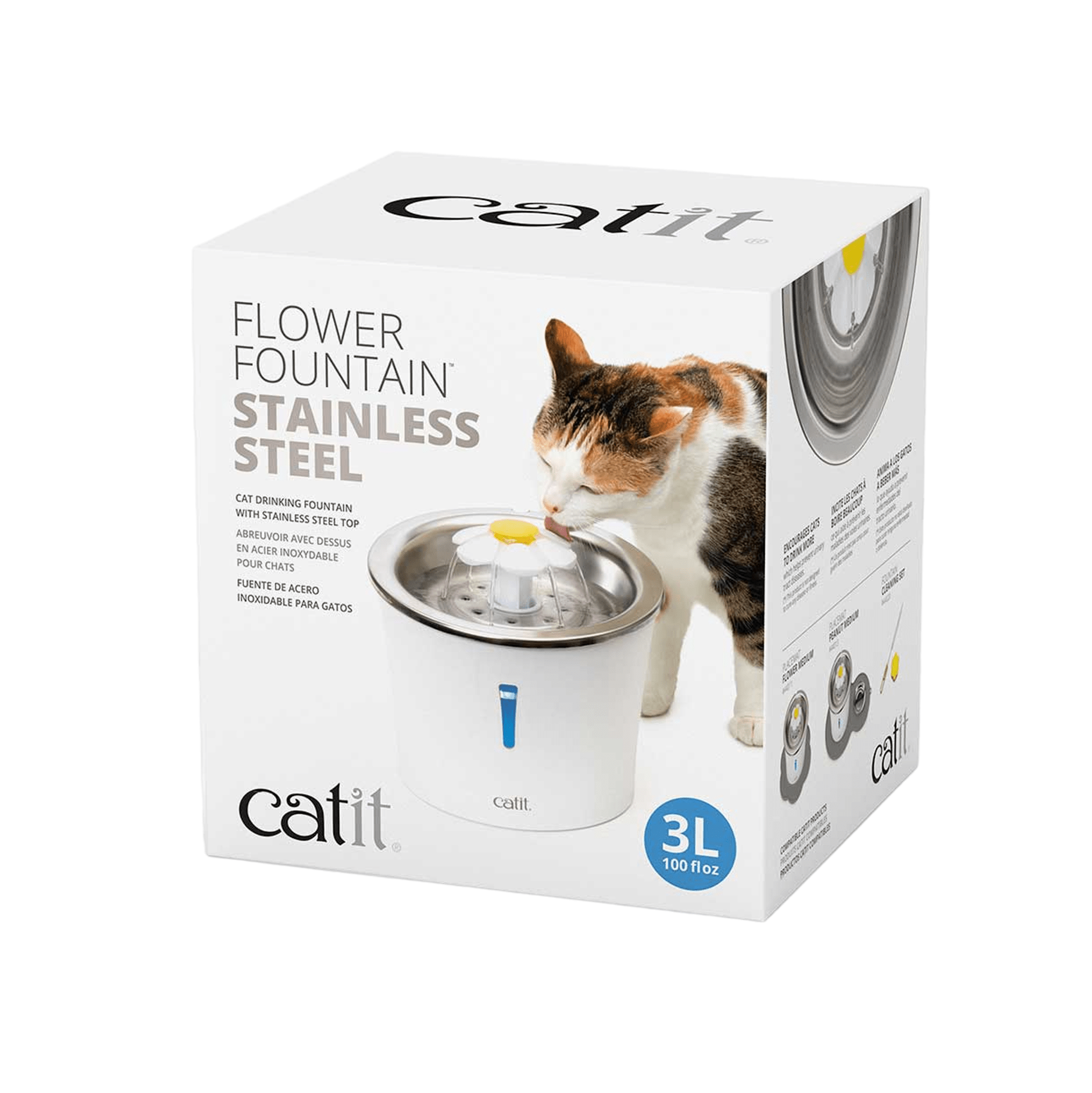 CATIT® FLOWER FOUNTAIN™ STAINLESS STEEL CITTAPET TIENDA