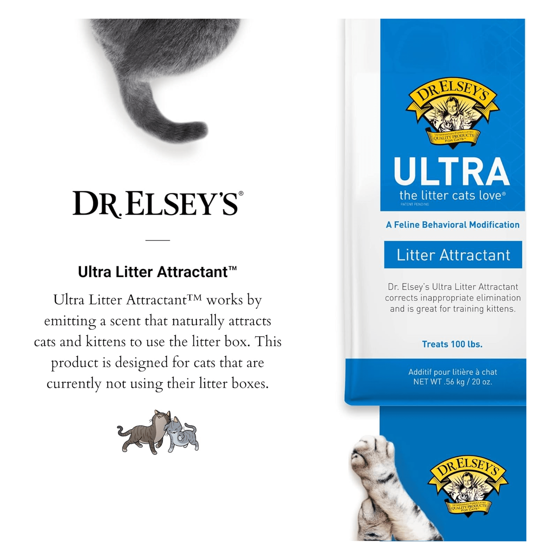 DR.ELSEYS® ULTRA LITTER ATTRACTANT™ 0.56 gr. CITTAPET TIENDA