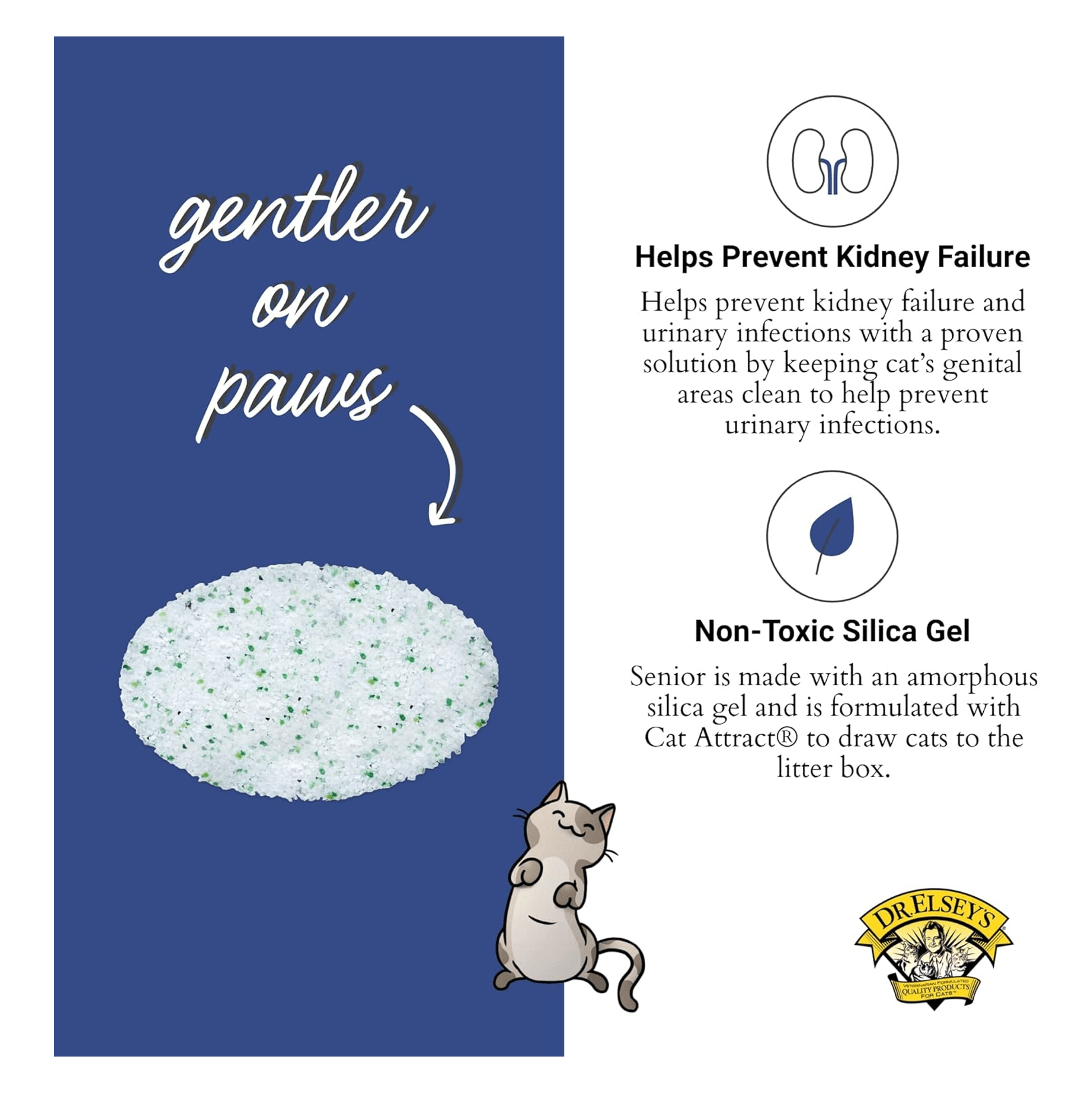 DR.ELSEYS® CAT LITTER CRYSTAL 3.6kg. SENIOR CITTAPET TIENDA