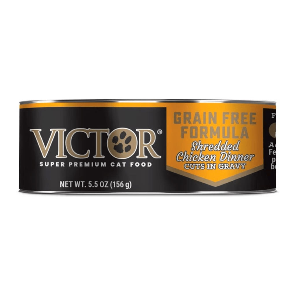 VICTOR® WET SUPER PREMIUM CAT FOOD, GRAINS FREE FORMULA SHREDDED