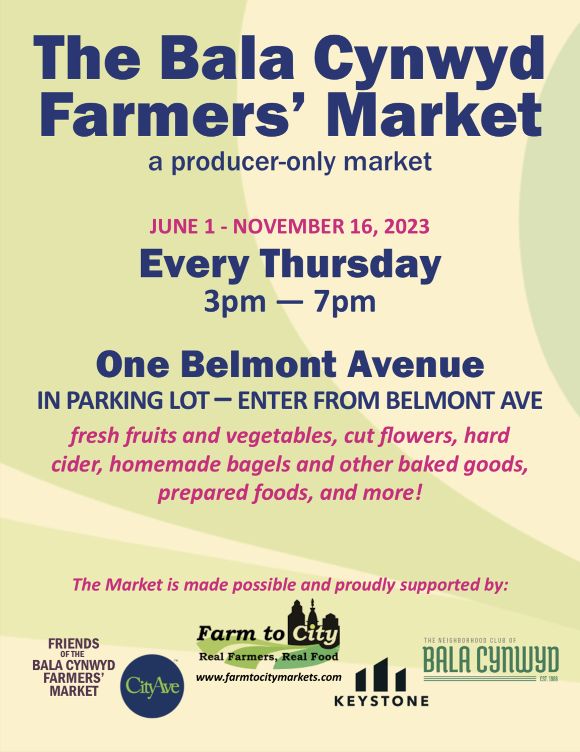 The Bala Cynwyd Farmers Market City Ave