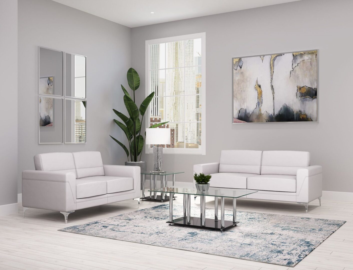 2PC Sofa & Loveseat City Discount Furniture