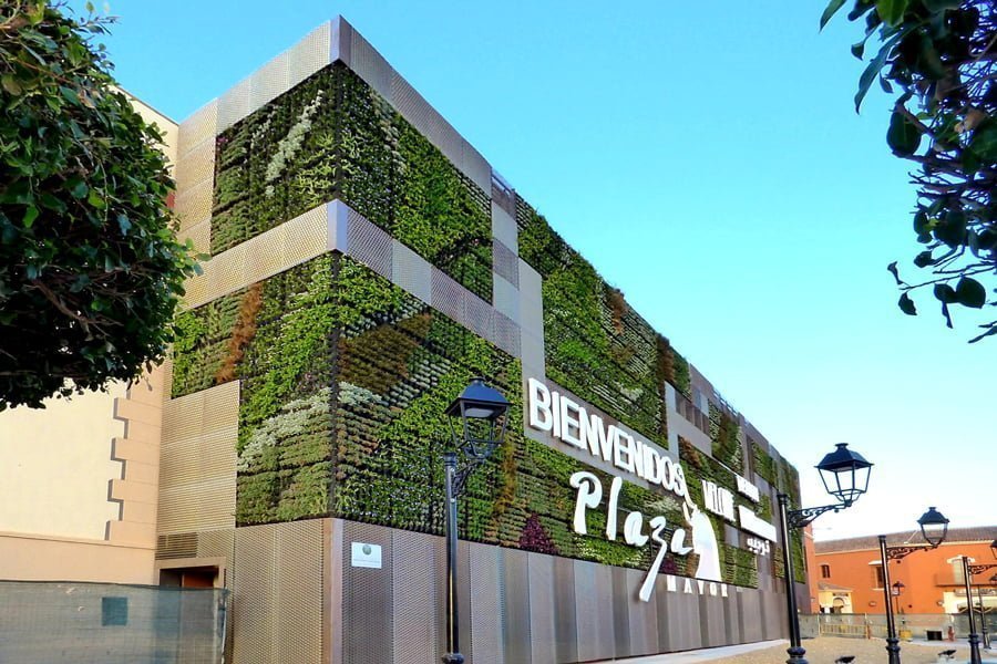 Living Wall Plaza Mayor Shopping Mall Citygreen
