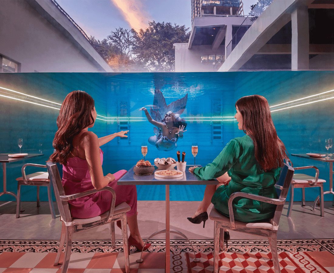 Immersive Experiential Dining in Singapore Dinner with Mermaids