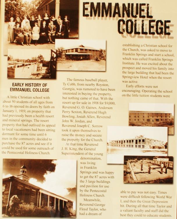 Franklin Springs, GA History