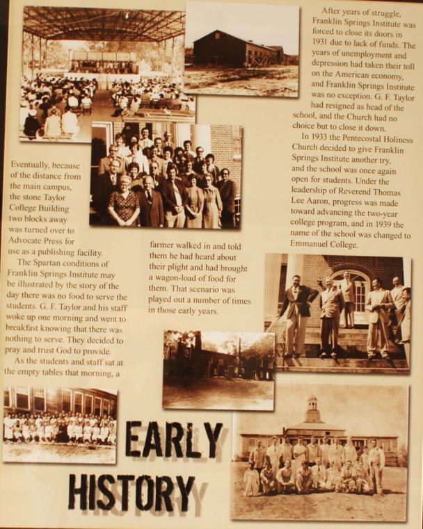 Franklin Springs, GA History