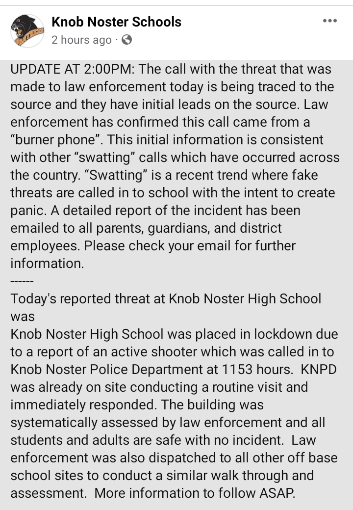 Safety Alert News City of Knob Noster