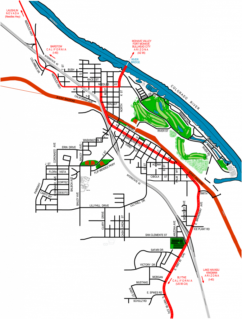Map of City Facilities City Of Needles