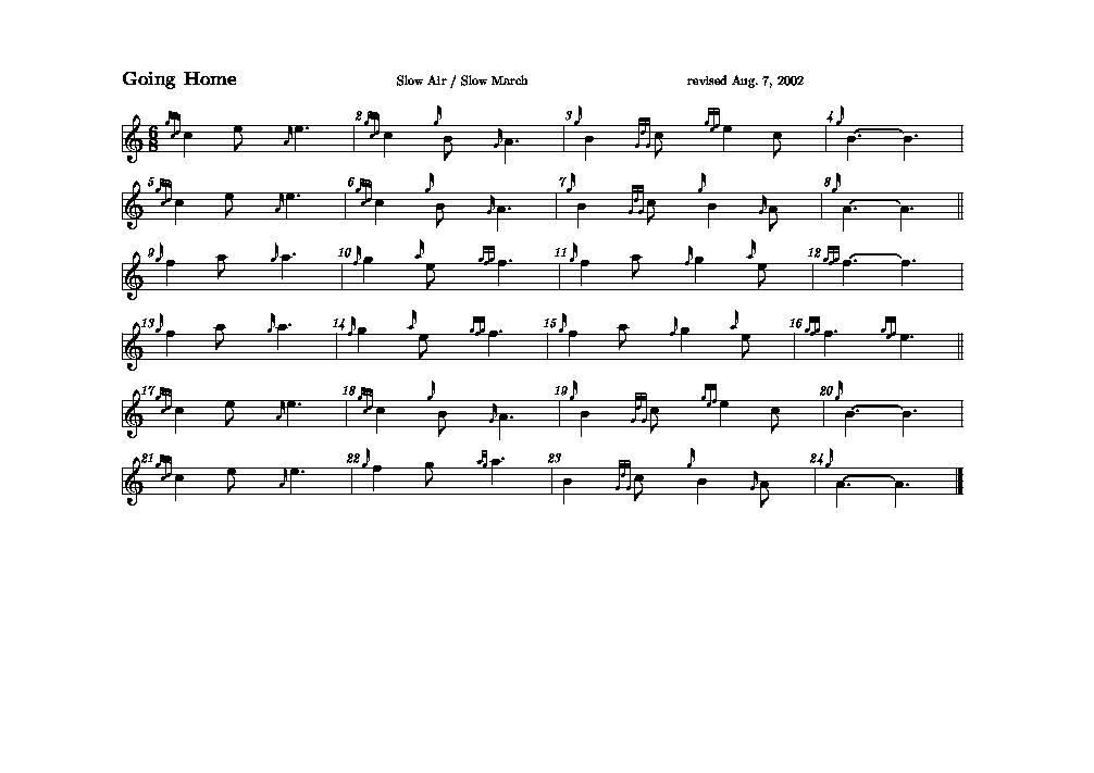 Bagpipe Music Scores