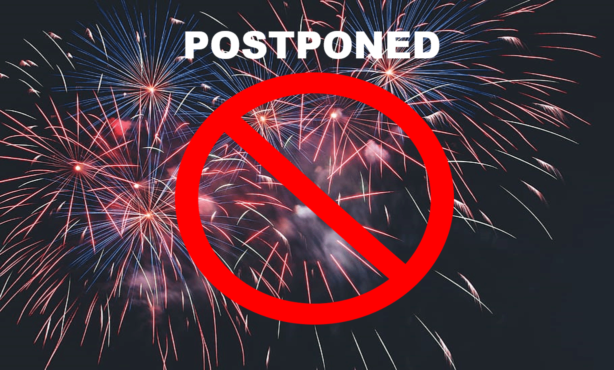FIREWORKS POSTPONED City of Rising Sun, Indiana