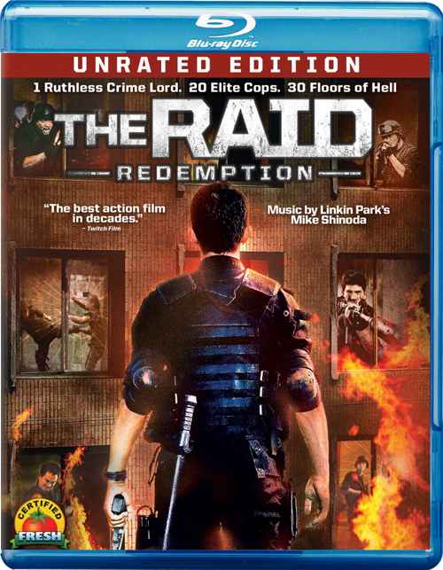 The Raid Redemption Bluray & DVD (Sony Pictures)