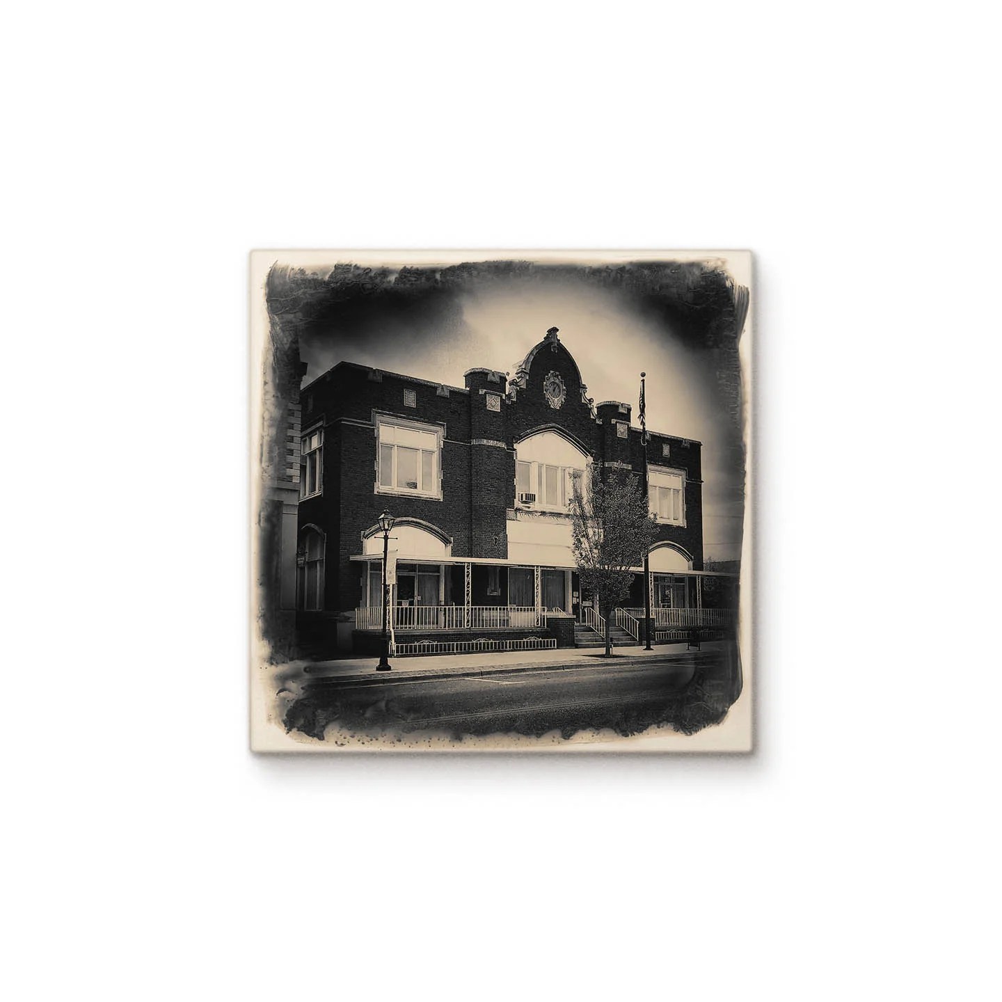 Monroe Building Cityscape Tiles