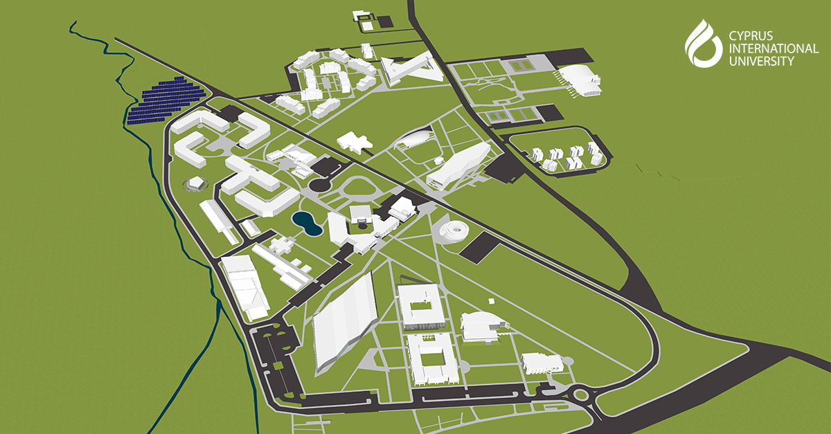 Cyprus International University campus map