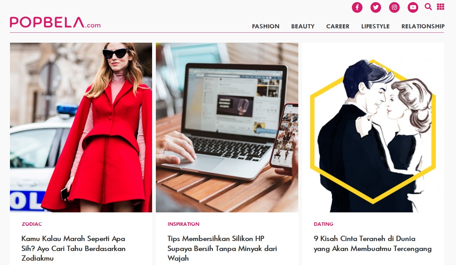 Berita Hiburan Terkini Dari Popbela, Webnya Feminin Banget