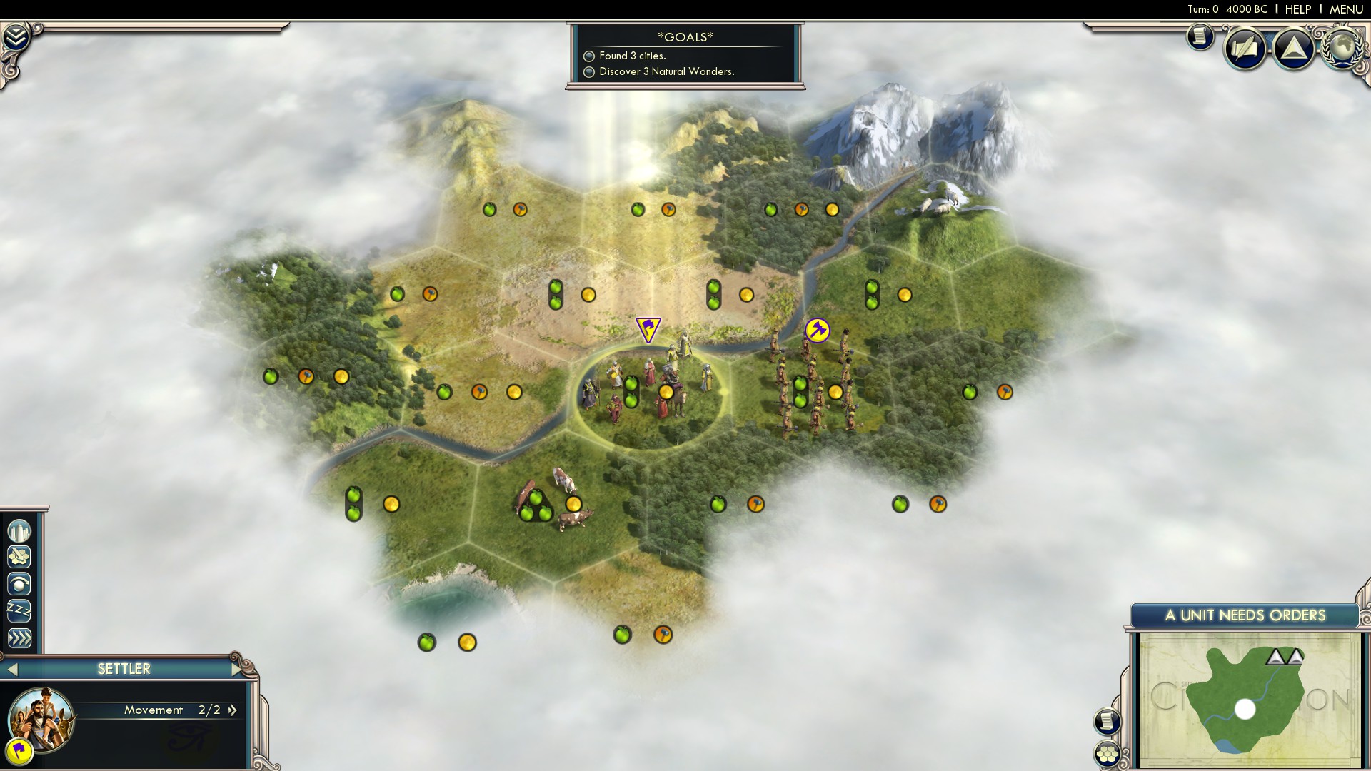 Civ 5 'Founding Cities' tutorial walkthrough