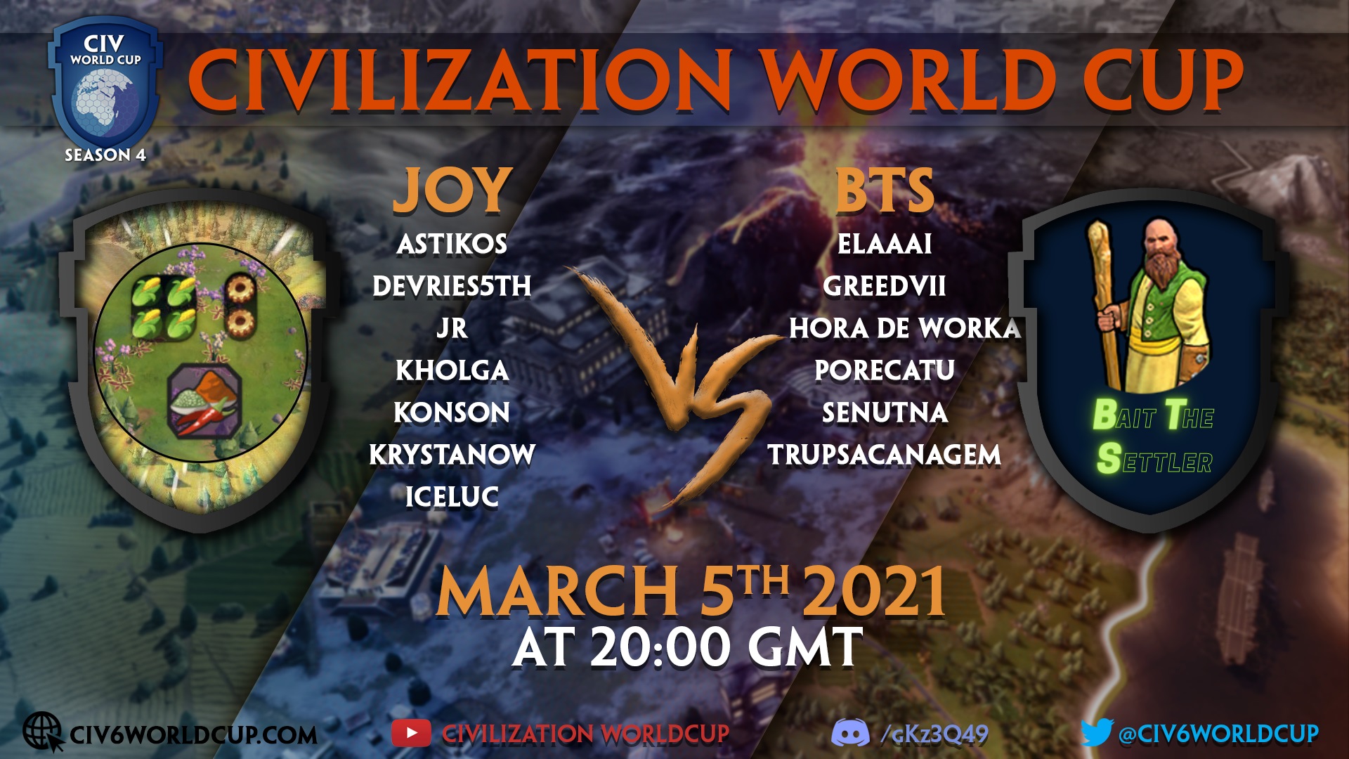 Joy vs BTS Week 4 Civilization 6 World Cup
