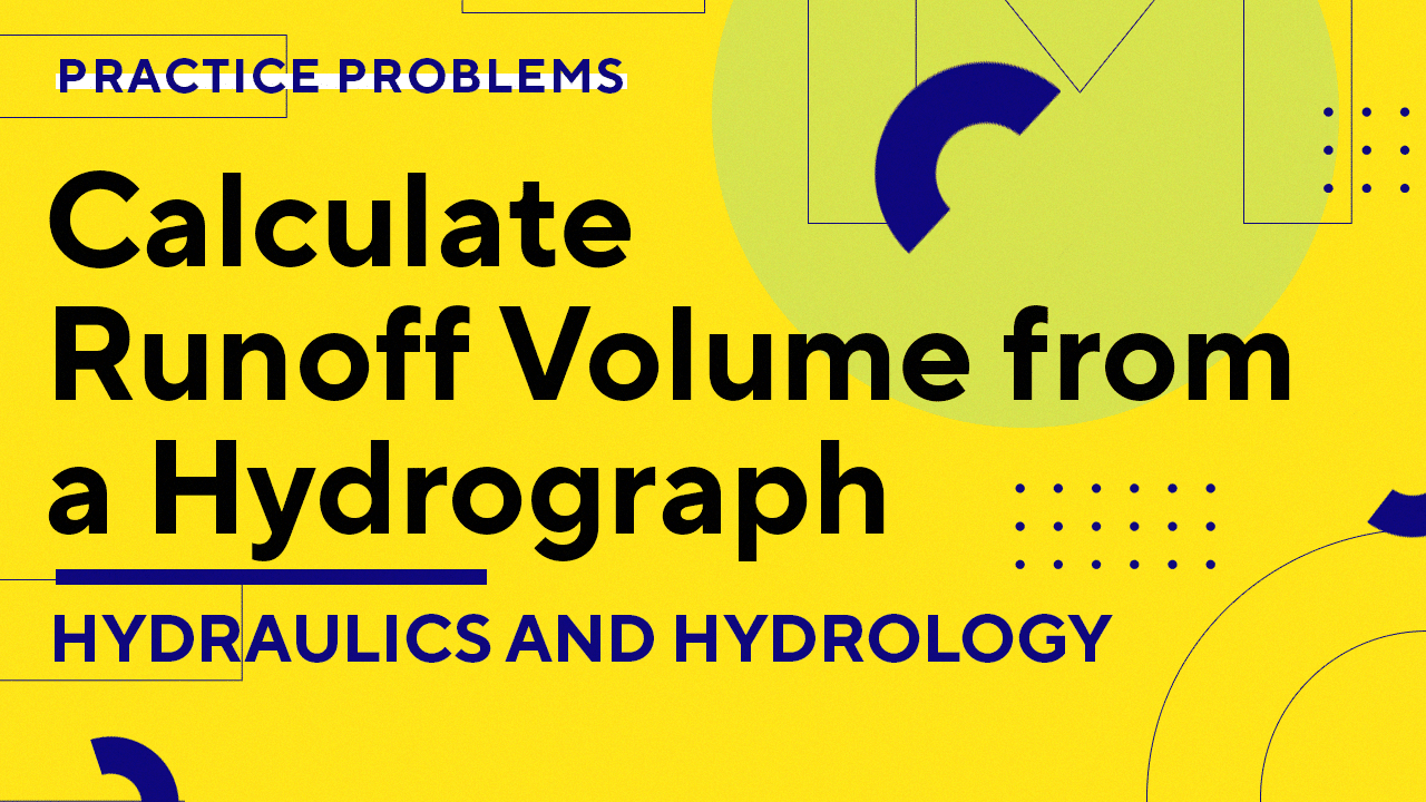 Civil PE Exam Hydraulics & Hydrology Calculate Runoff Volume from a
