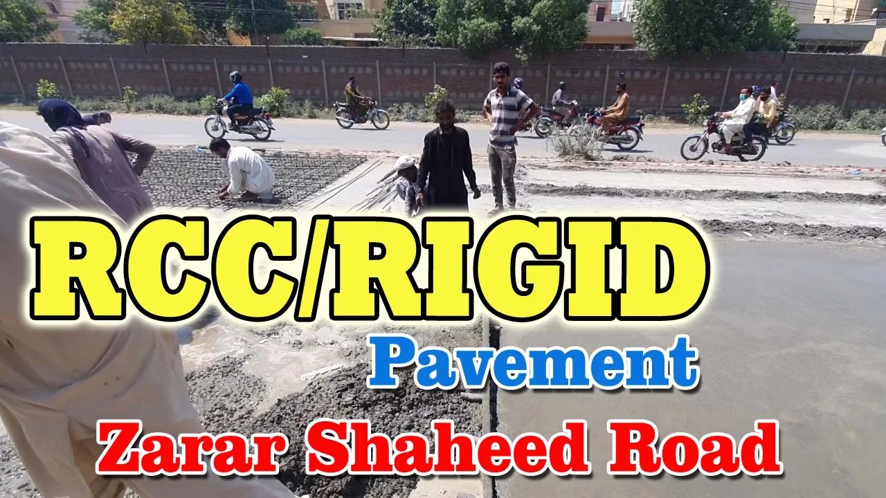 Rigid Pavement Construction Zarar Shaheed Road Civil Engineers PK