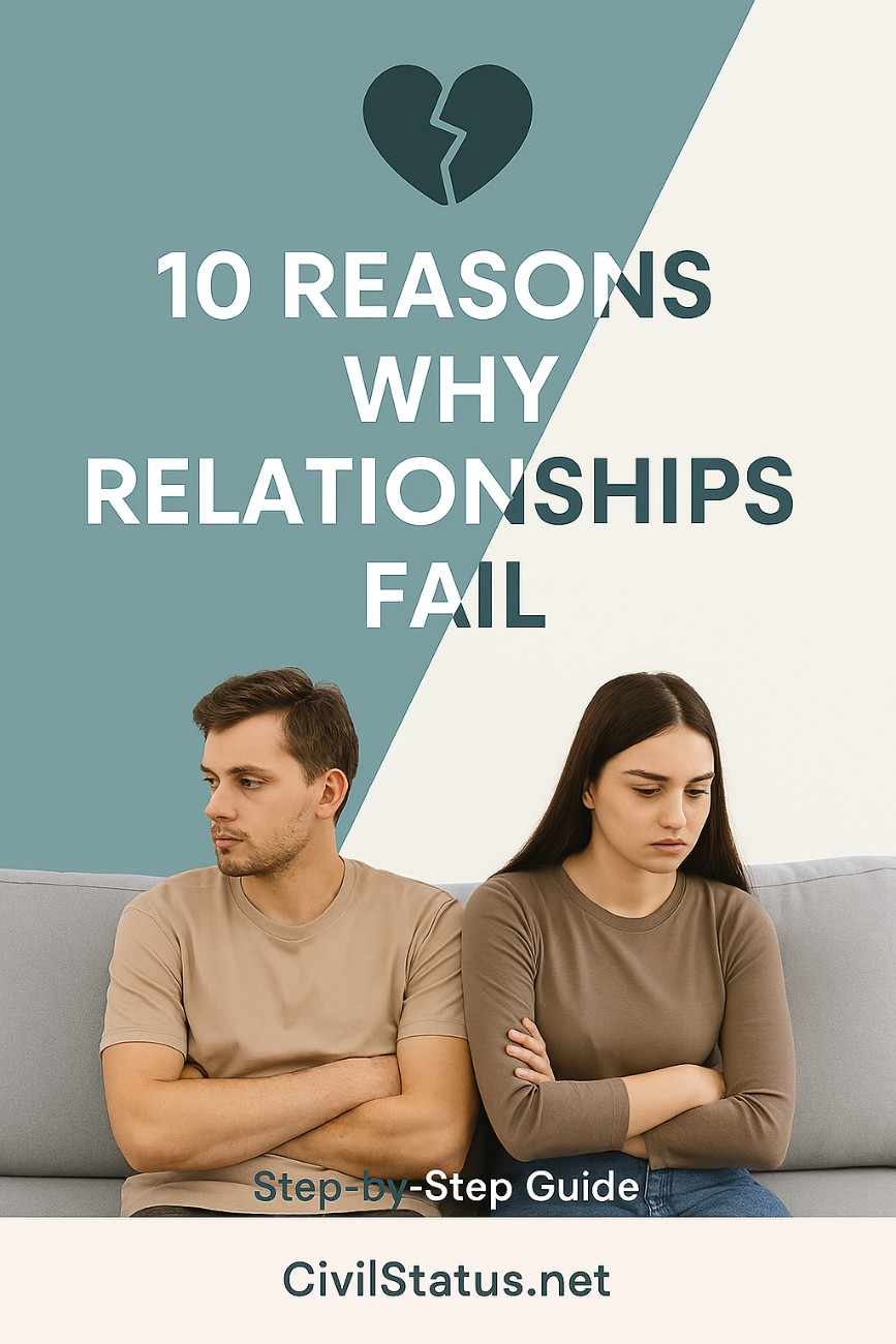 10 Reasons Why Relationships Fail CiviliDStatus