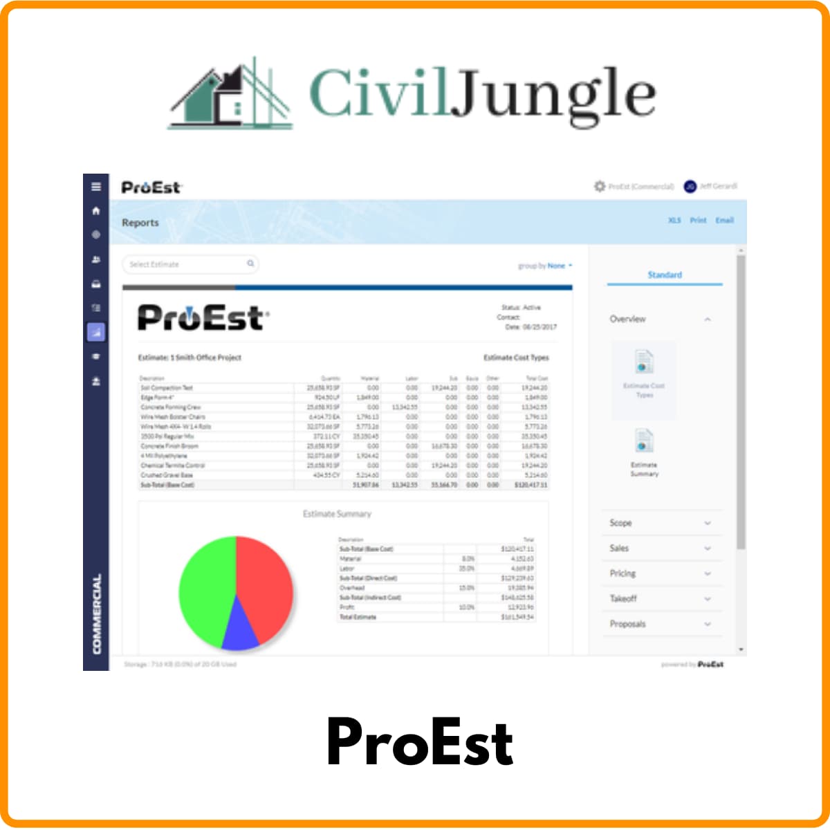 Civil Engineering Estimation Software Cost Estimation Software in
