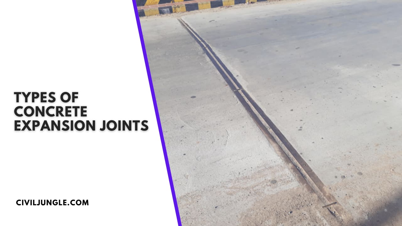 All About Concrete Expansion Joint Types of Concrete Expansion Joints