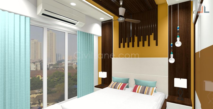 Bed Furniture Design With Wooden Rafter Ceiling Civillane