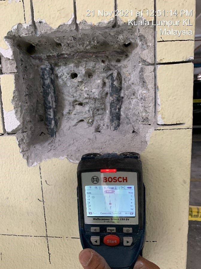 Concrete Cover Thickness Test Civiltec Testing Services