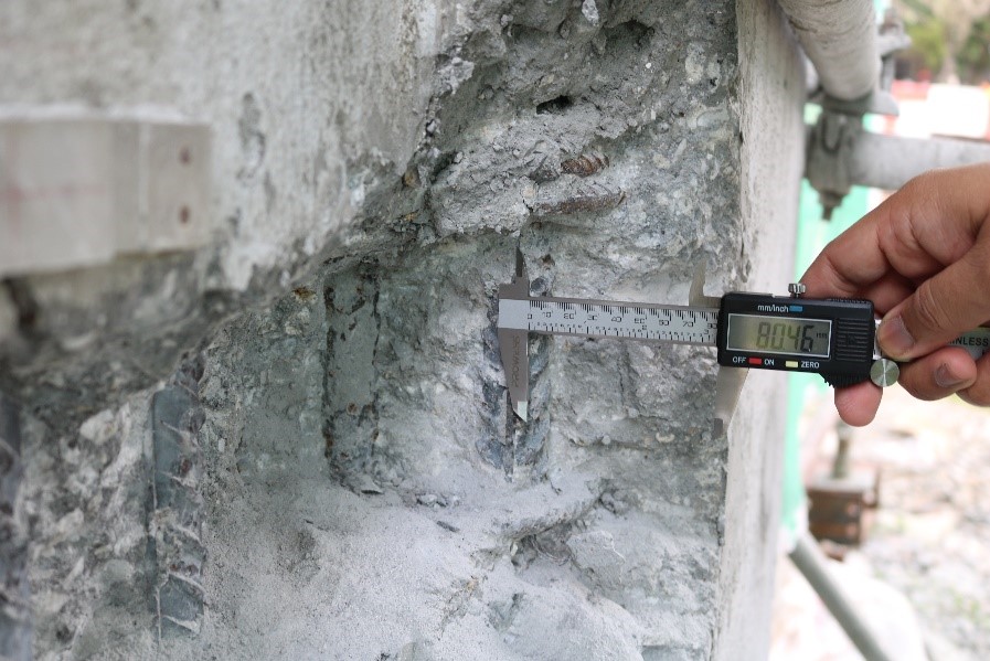 Concrete Cover Thickness Test Civiltec Testing Services