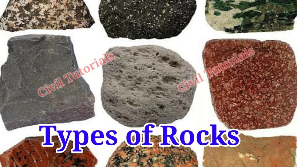 Different types of rocks, Uses of stone Civil Tutorials