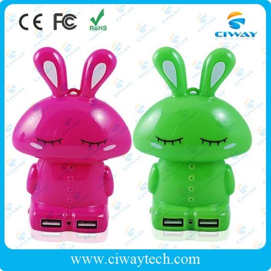 Cartoon bunny shape power bank
