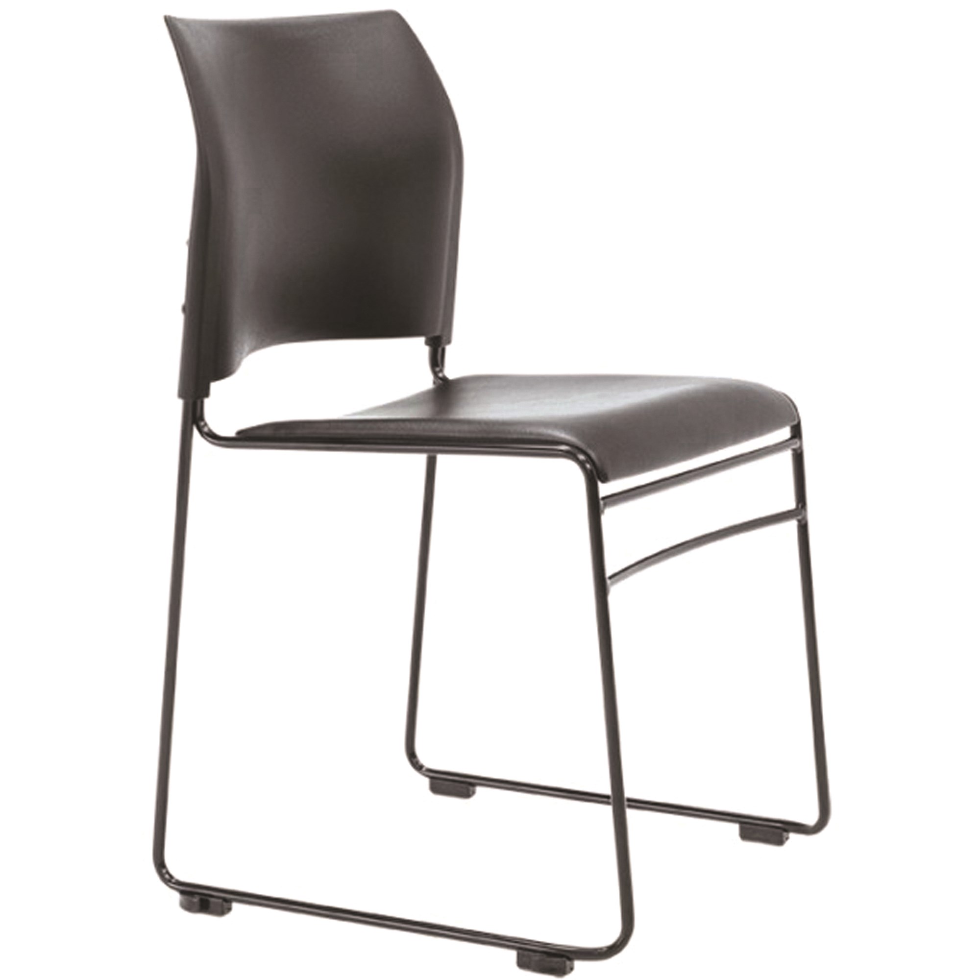 Chairs & Accessories Buro Maxim Visitor Chair Black Sled Base Black
