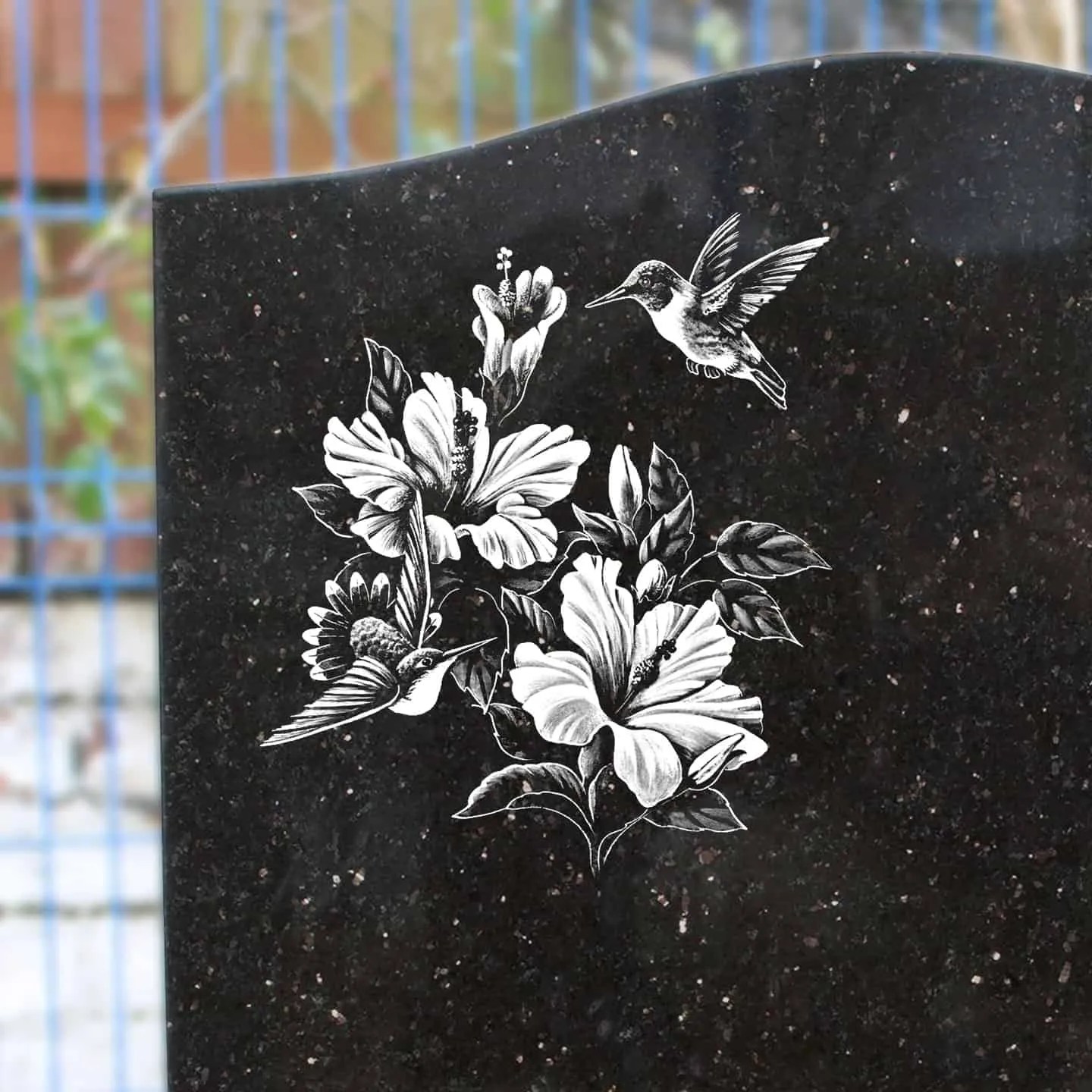 Headstone Designs With Flowers