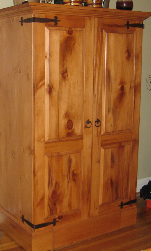 pine armoire