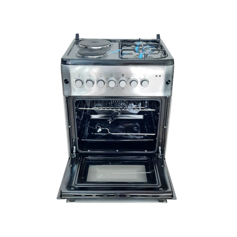 blue flame 2plates electric +2burners gas electric oven{ 60x60cm} Crown Japan Katwe