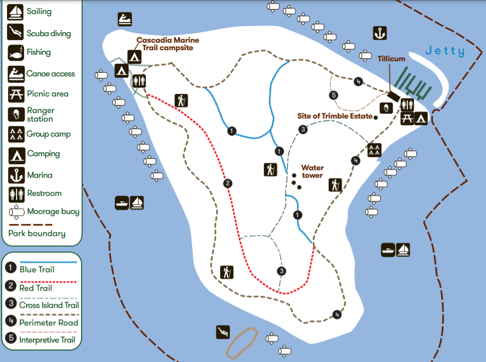 Blake Island State Park Map