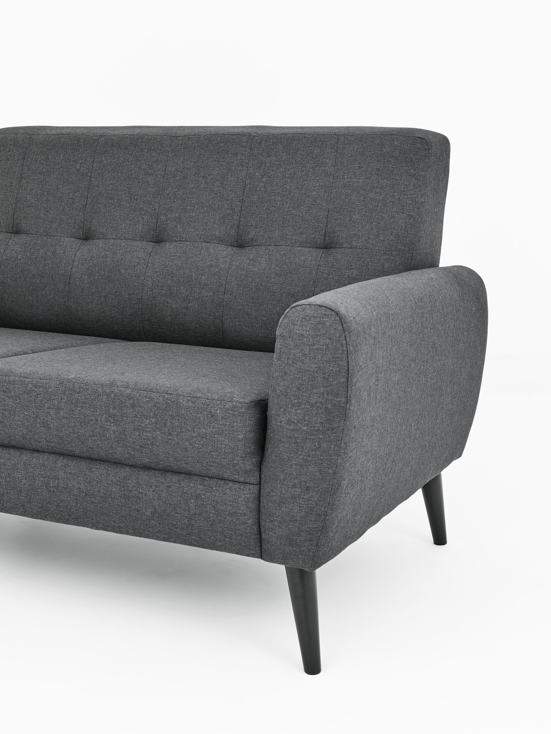 Chic Grey Velvet Sofa CJ Trade