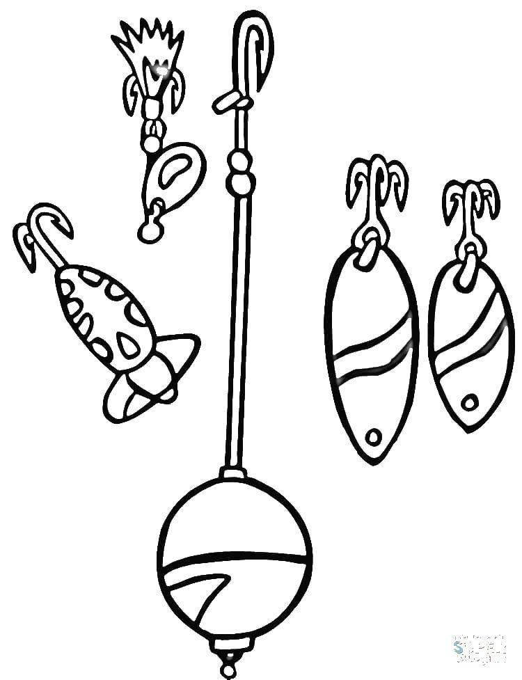 Fishing Pole Coloring Pages